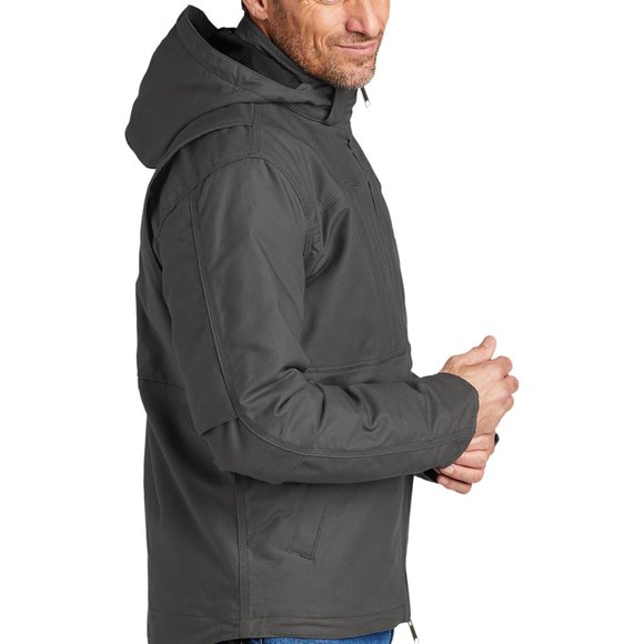 (NWT) Carhartt Mens Full Swing Cryder Zip Up Jacket Grey - Picture 6 of 9